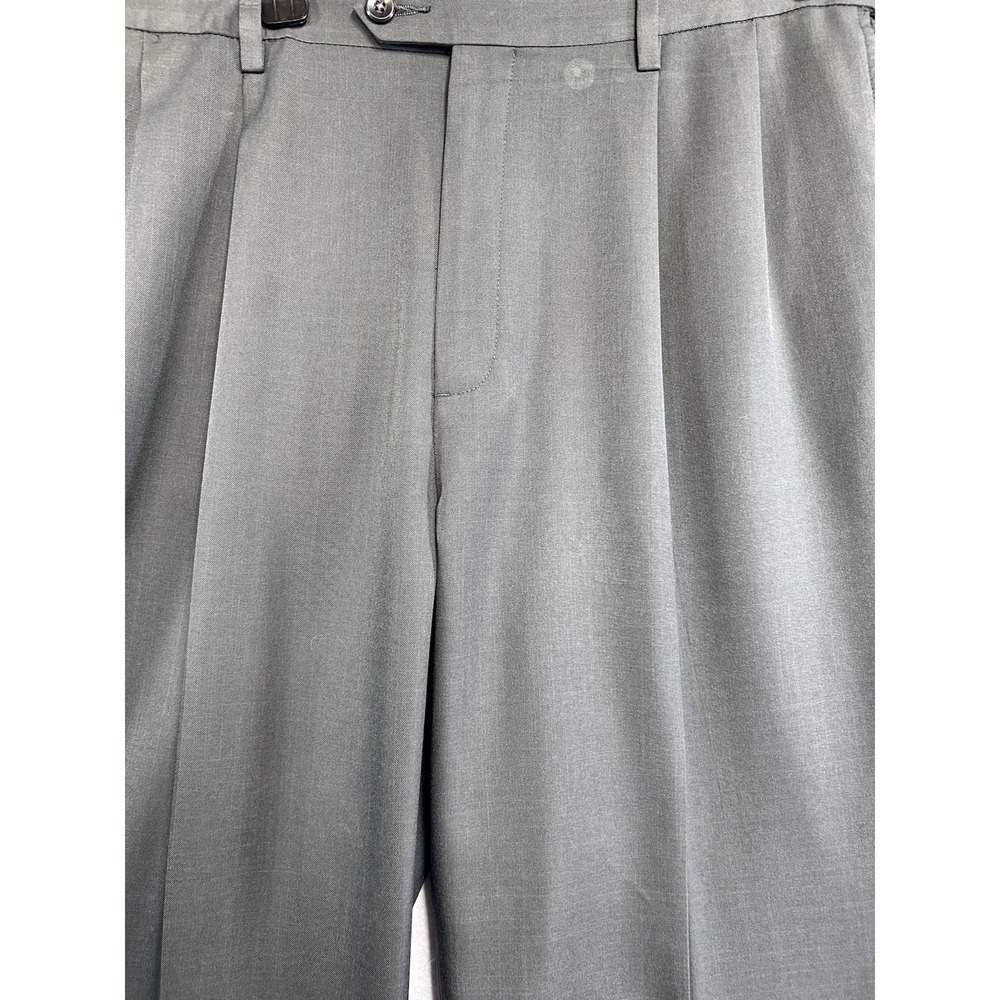 Savane Dress Pants Men's‎ Gray Cuffed 34/32